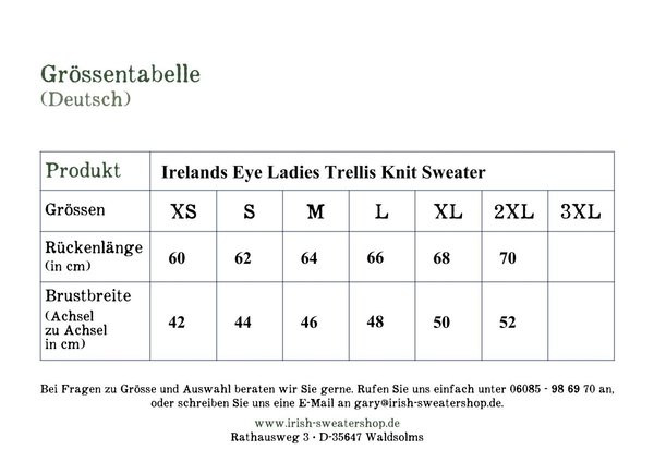 Irelands Eye Ladies Trellis Knit Sweater